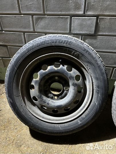 Зимние колеса в сборе на mitsubishi colt