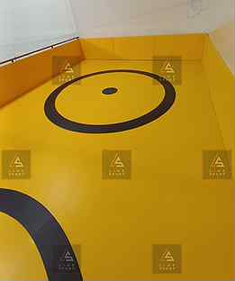 Борцовский ковер 4х4 двухцветный люверсы