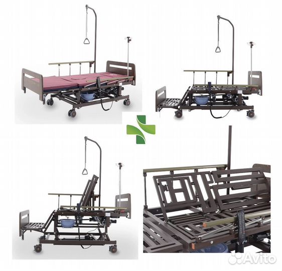 Медицинская кровать с настраиваемой высотой