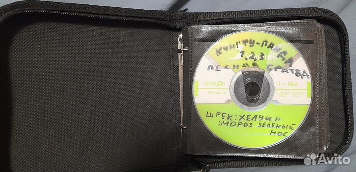 Кейс (сумка) с CD/DVD дисками мультфильмы
