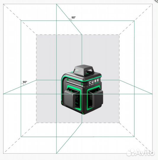 Лазерный уровень ADA cube 3-360 green