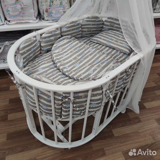 Балдахин бортик одеяло подушка кпб круг/овал