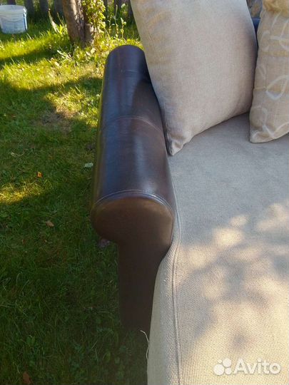 Кожаный угловой диван бу