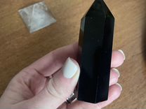 Натуральный камень черный топаз-морион