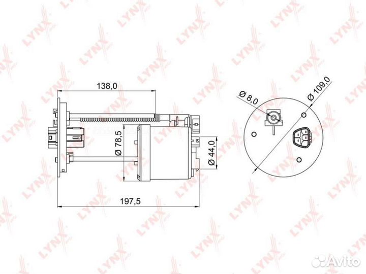 Lynxauto LF-982M Фильтр топливный