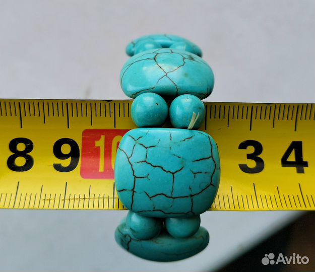 Браслет из говлита бирюзового 17-19 р-р