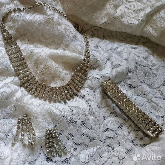 Колье комплект (+серьги, браслет)
