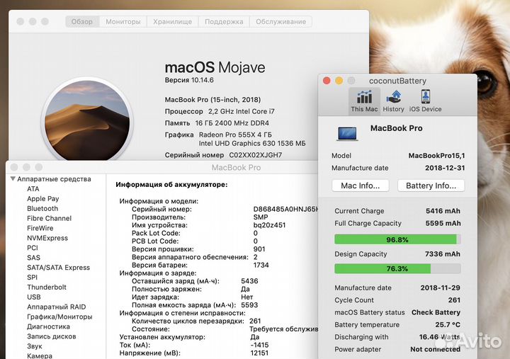 Ноутбук MacBook Pro 15 2018 500 SSD