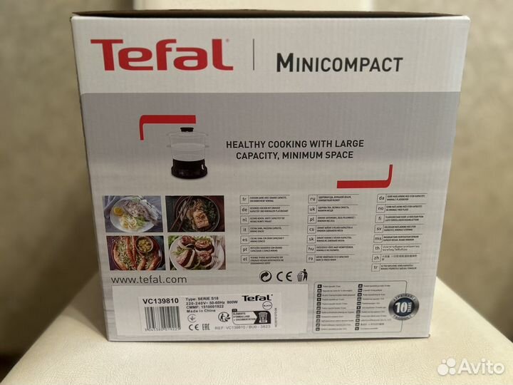 Пароварка tefal новая