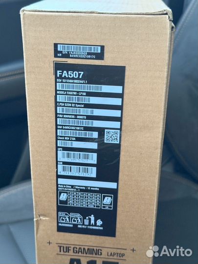 Asus TUF Gaming A15 FA507NV-LP160 RTX 4060