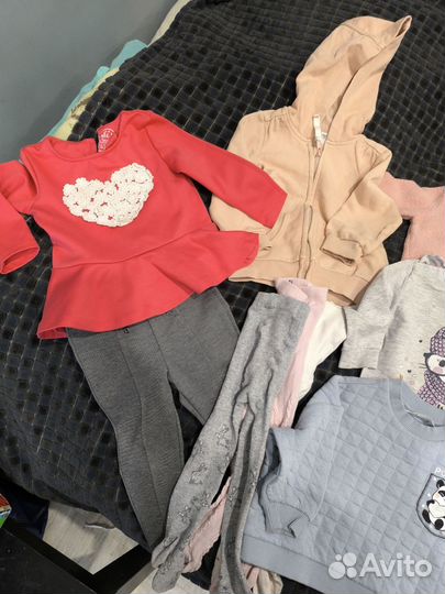 Вещи пакетом для девочки размер 86
