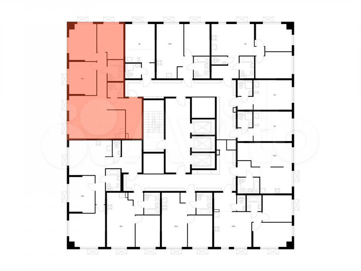 3-к. квартира, 86,3 м², 5/24 эт.