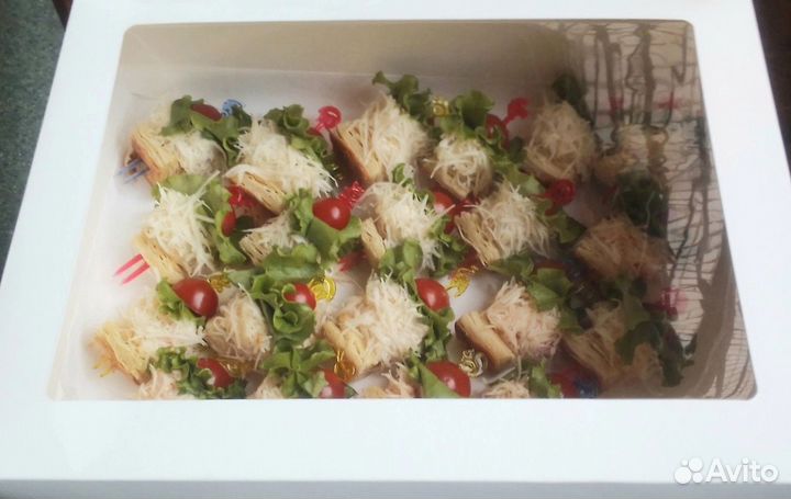 Гастробоксы. Канапе. Закуски. Детское Меню