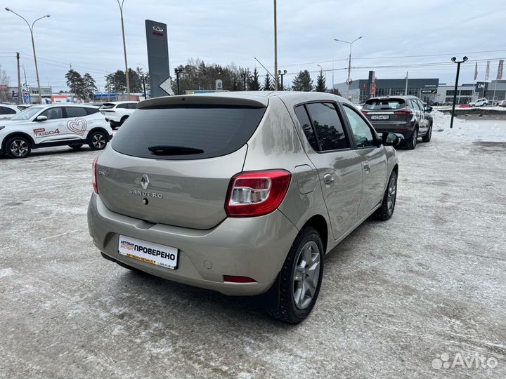 Renault Sandero 1.6 МТ, 2018, 110 835 км