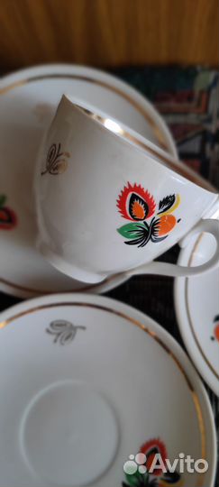 Советский фарфор/ Полтава, чашка и блюдца