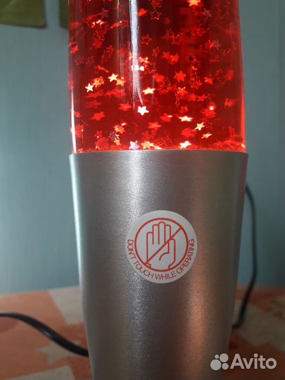 Светильник, ночник, лава-лампа красная