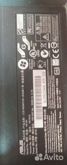 Монитор Asus VK191