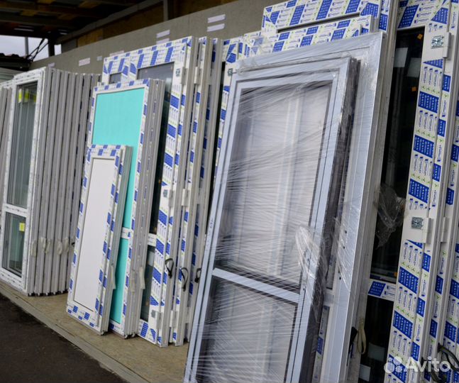 Дверь алюминиевая 950х2100 мм тёплая