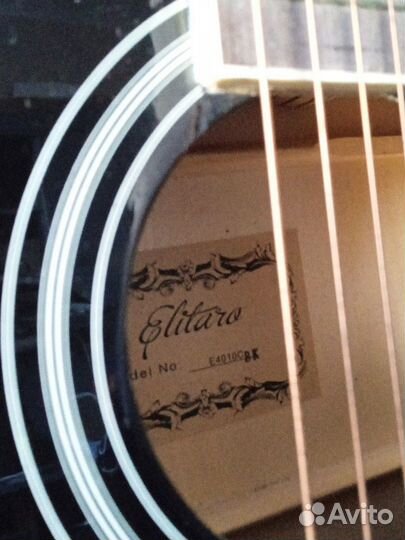 Акустическая гитара elitaro e4010c