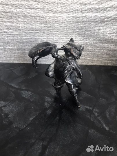 Подсвечник кот в сапогах чугун касли СССР