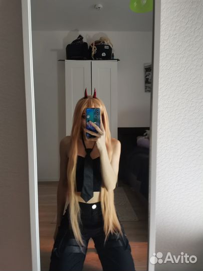 Парик для косплея Пауэр человек-бензопила