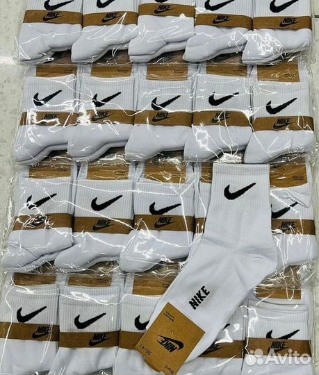 Носки Nike высокие белые