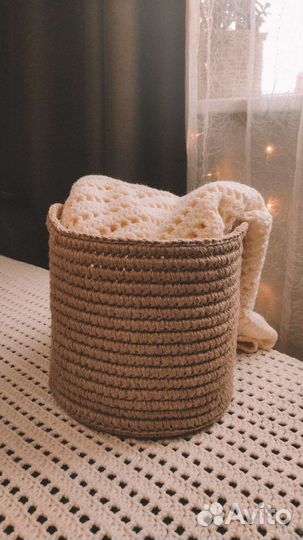 Вяжу на заказ корзины ковры