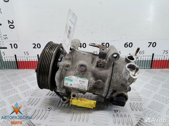 Компрессор кондиционера Peugeot 207 рест. 2010