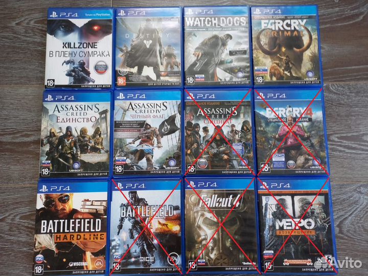 Игры на дисках для PS4