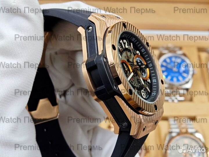 Hublot Gold Мужские кварцевые часы новые