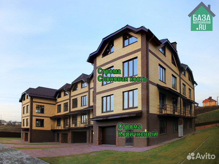 Кирпич облицовочный Строма