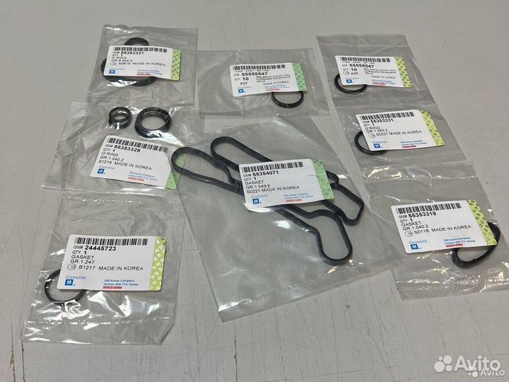 Комплект прокладок теплообменника GM Опель 1.6-1.8