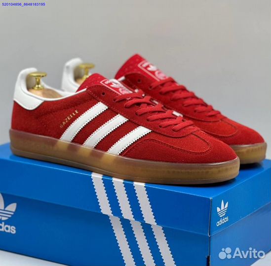 Кроссовки Adidas Gazelle Red (Арт.59008)