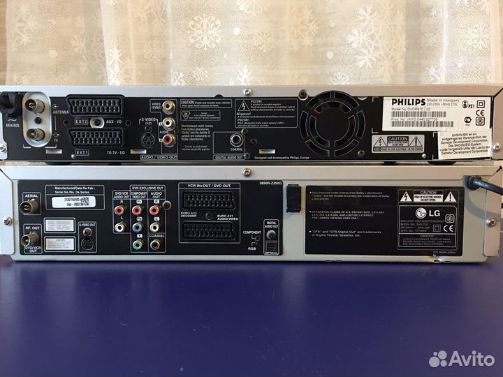 DVD рекордер Philips, DVD плеер/видеомагнитофон LG