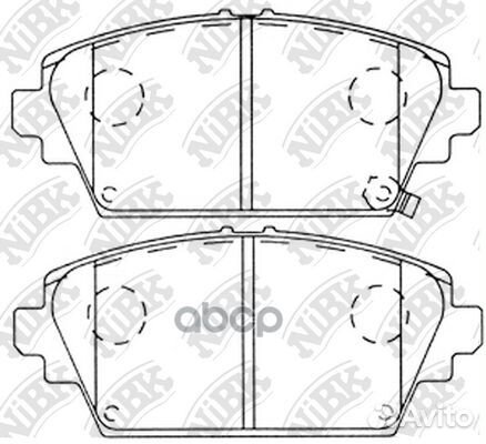 Колодки тормозные дисковые PN8106 NiBK