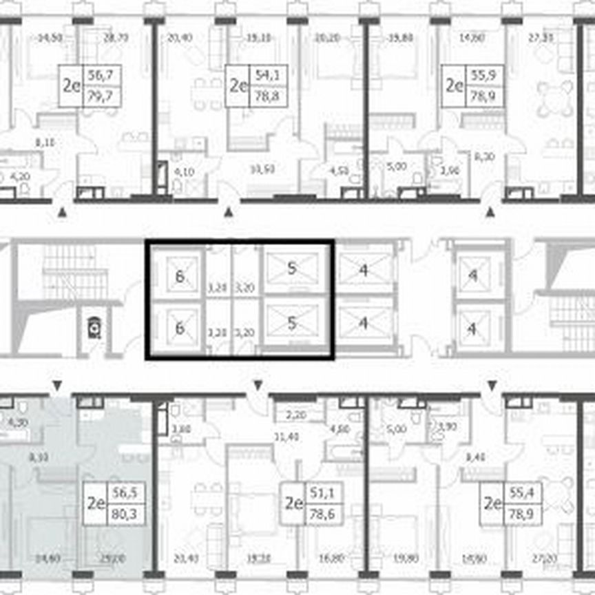 2-к. квартира, 80,3 м², 29/52 эт.