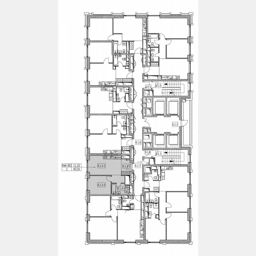 1-к. квартира, 40,8 м², 47/52 эт.