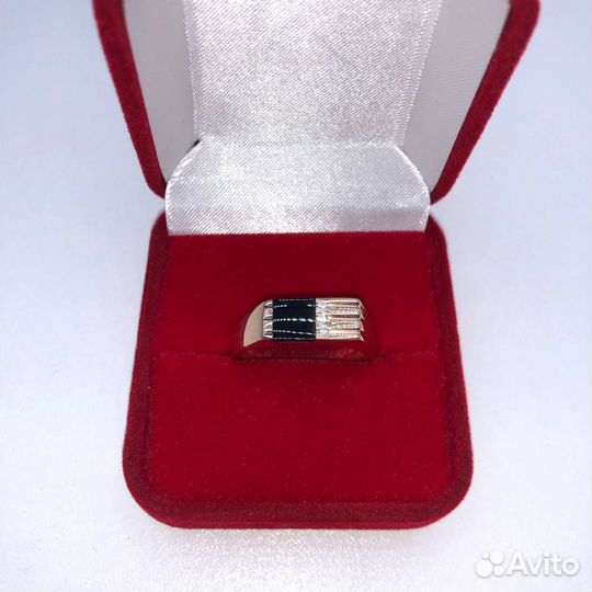 Кт68 Перстень с камнями, золото 585, (id60383)