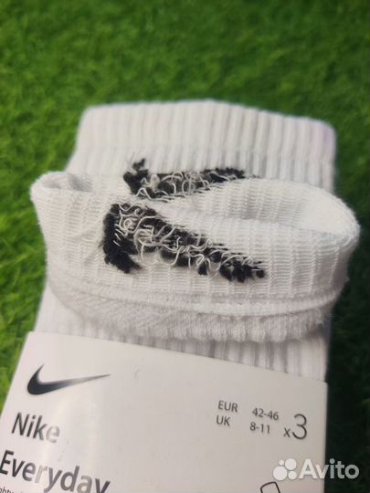 Носки Nike everyday белые пачка высокие