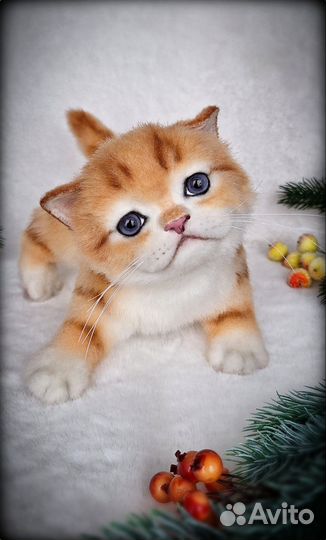 Котёнок рыжий игрушка