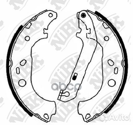 Колодки тормозные барабанные зад FN51001 NiBK