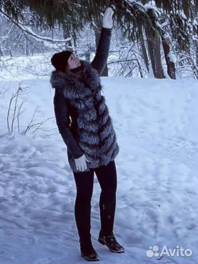 Кожаная куртка с натуральным мехом