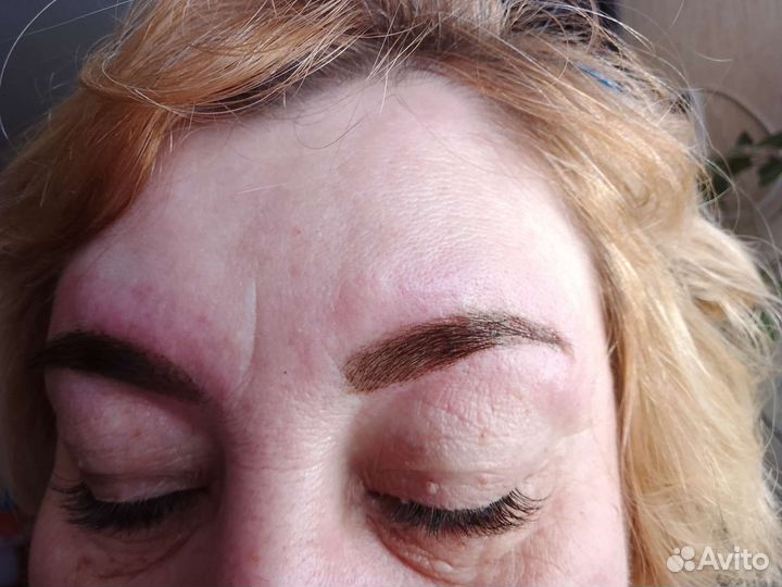 Делаю брови и ресницы