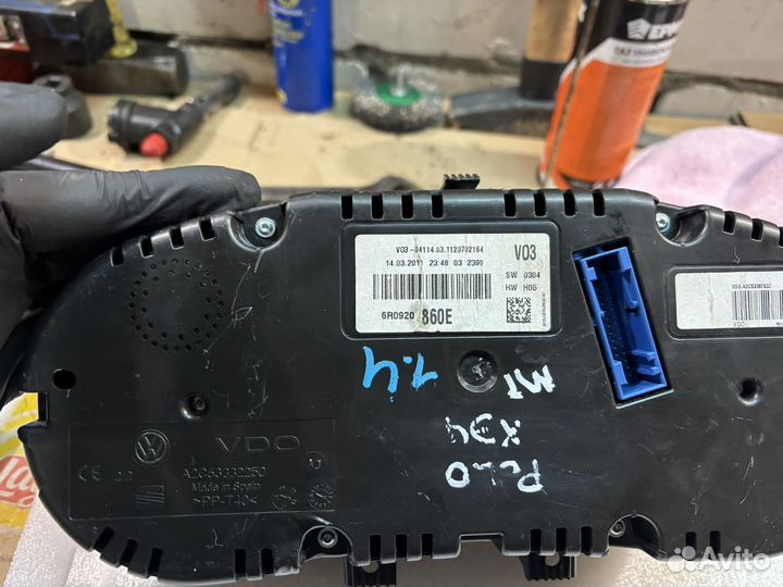 Шиток приборов volkswagen polo