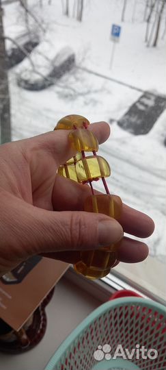 Браслет.Янтарь.Винтаж