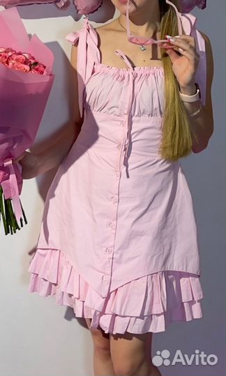 Платье розовое Barbie