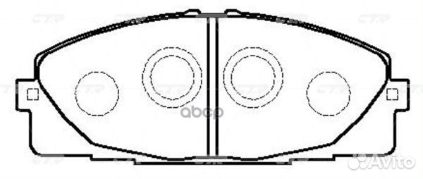 Колодки дисковые перед Toyota Hi-Ace 04 GK1172