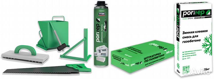 Газобетонные блоки Поритеп (Poritep)