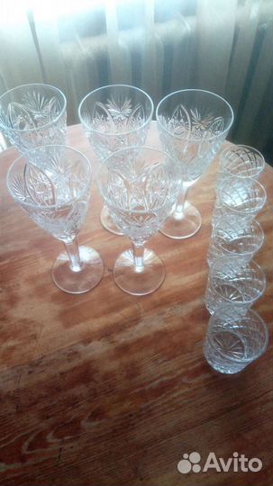 Хрустальные фужеры и стопки СССР
