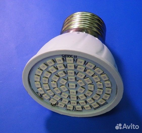 Фитолампа E27 80 leds 220 в